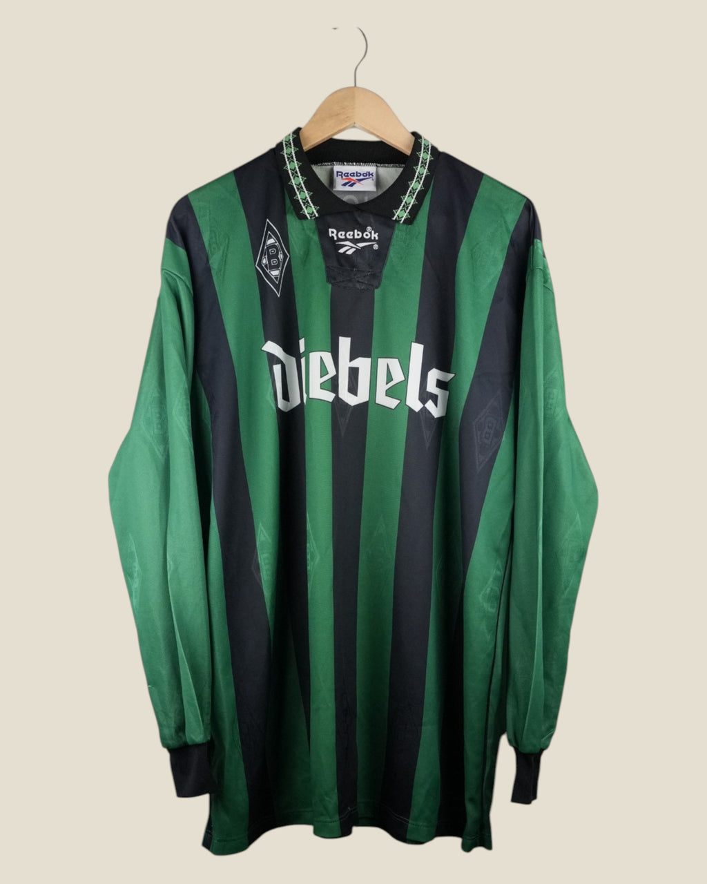 BORUSSIA MONCHENGLADBACH 1995/96 AWAY SHIRT L/S (L) REEBOK