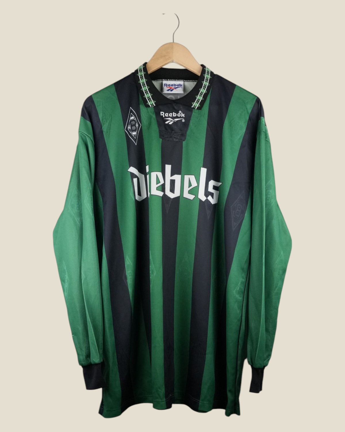 BORUSSIA MONCHENGLADBACH 1995/96 AWAY SHIRT L/S (L) REEBOK