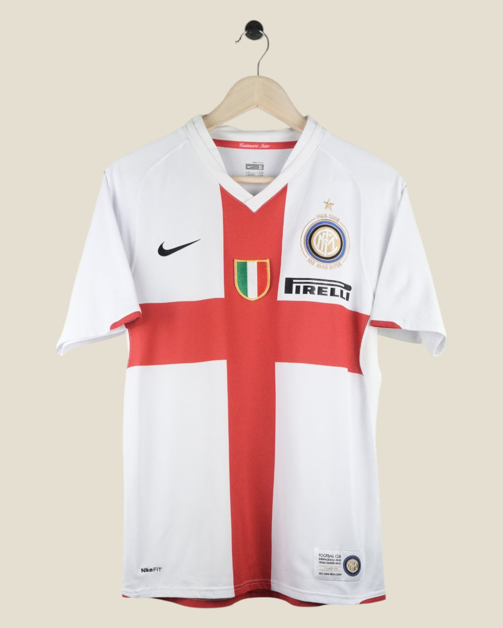 INTER MILAN 2007/08 FIGO AWAY SHIRT (S) NIKE