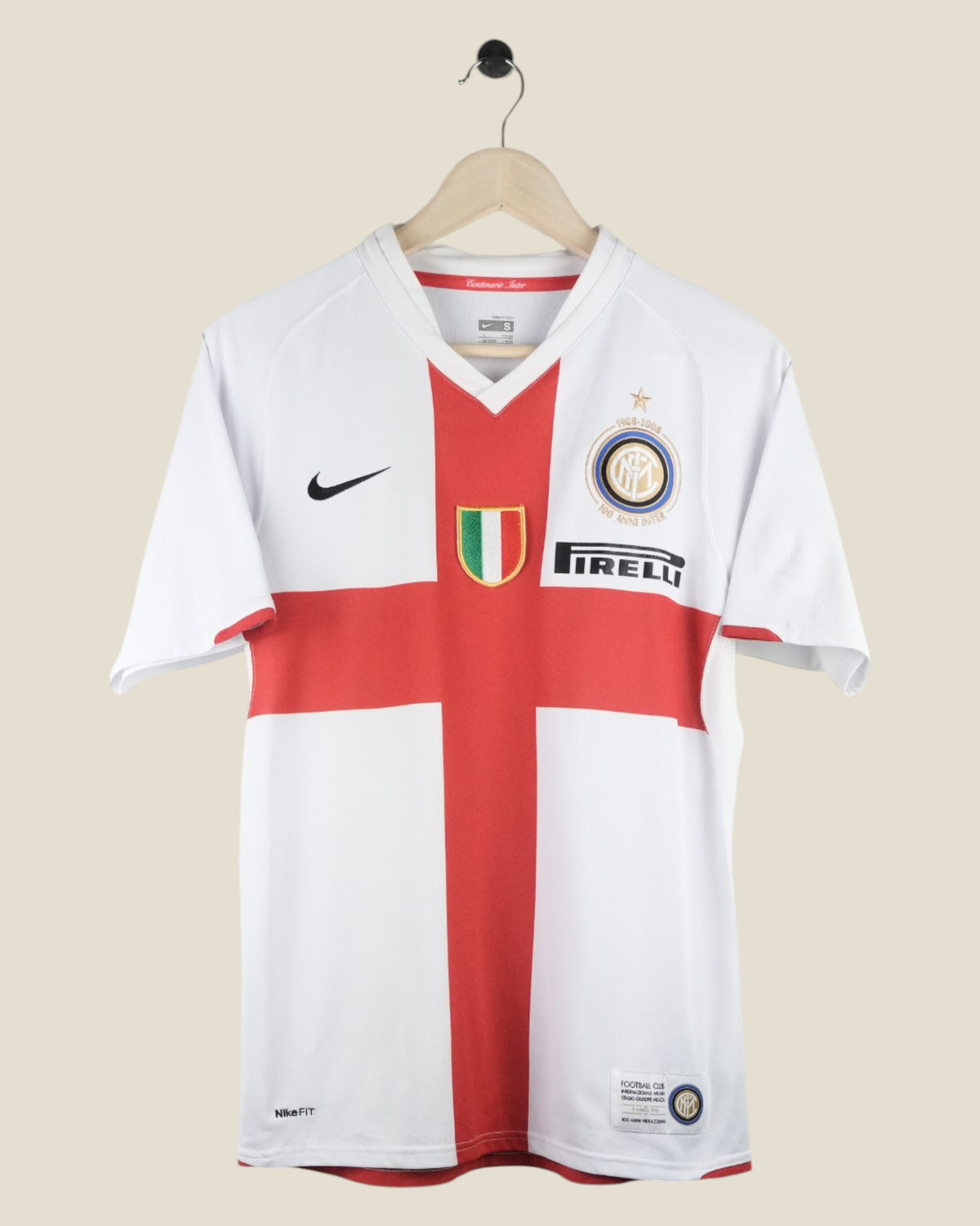 INTER MILAN 2007/08 FIGO AWAY SHIRT (S) NIKE