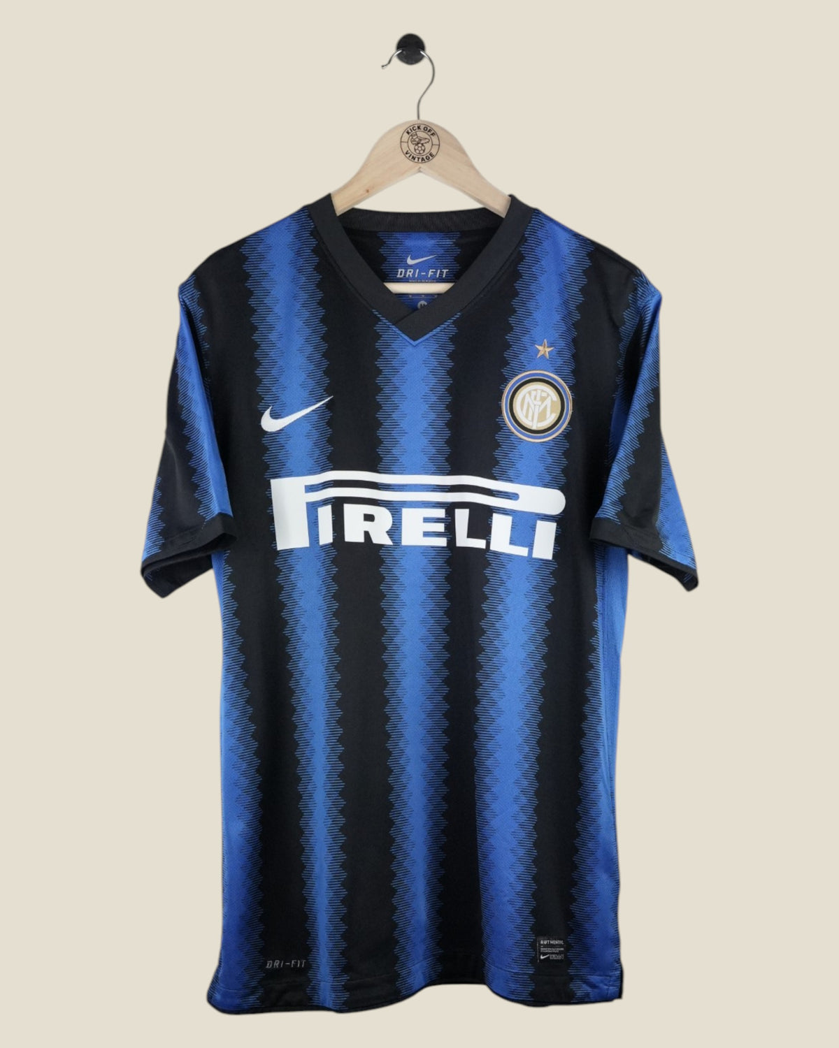 INTER MILAN 2010/11 ZANETTI HOME SHIRT (M) NIKE