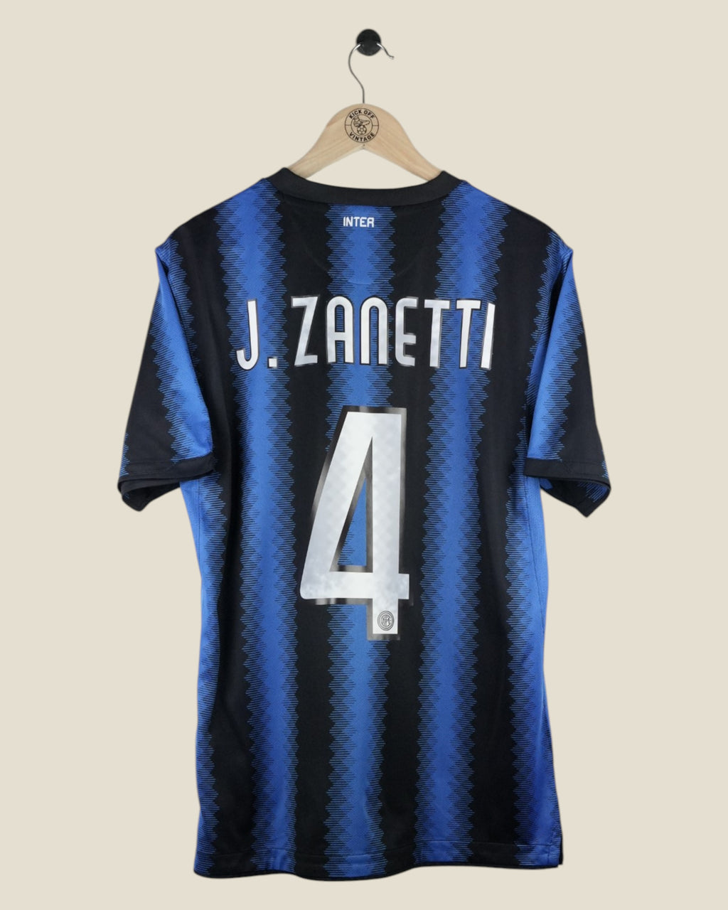 INTER MILAN 2010/11 ZANETTI HOME SHIRT (M) NIKE