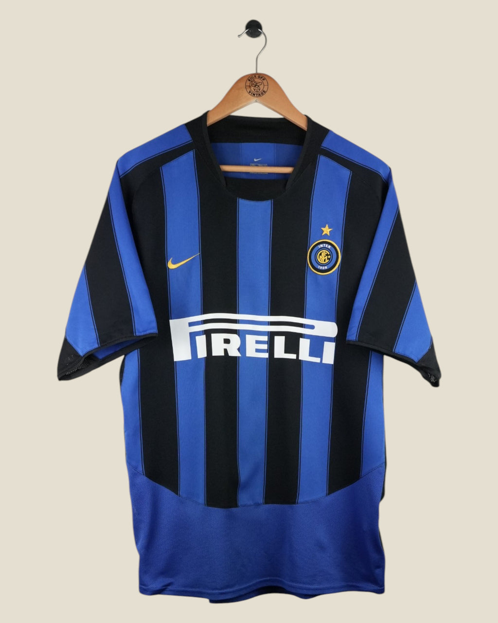 INTER MILAN 2003/04 ADRIANO HOME SHIRT (L) NIKE