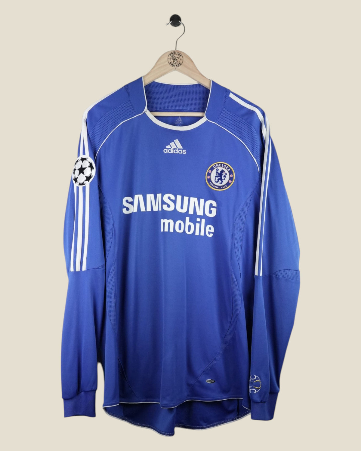 CHELSEA 2006/07 DROGBA HOME L/S UCL SHIRT (XL) ADIDAS
