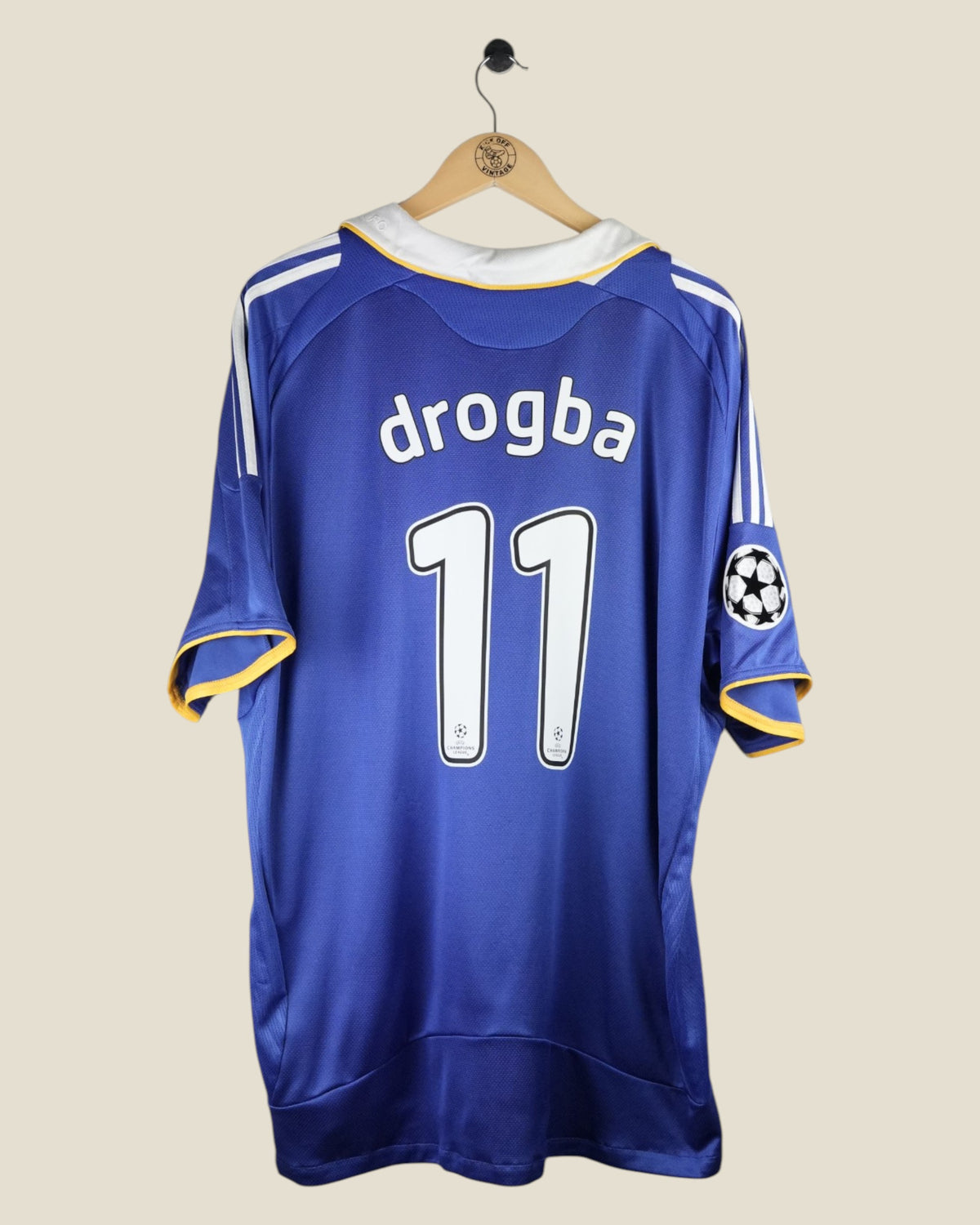CHELSEA 2008/09 DROGBA UCL HOME SHIRT (XXL) ADIDAS