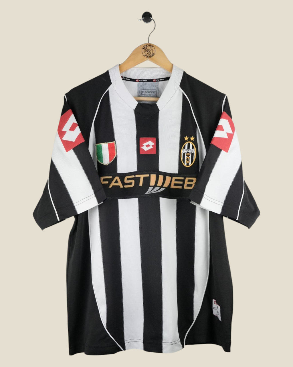 JUVENTUS 2002/03 DAVIDS HOME SHIRT (XL) LOTTO