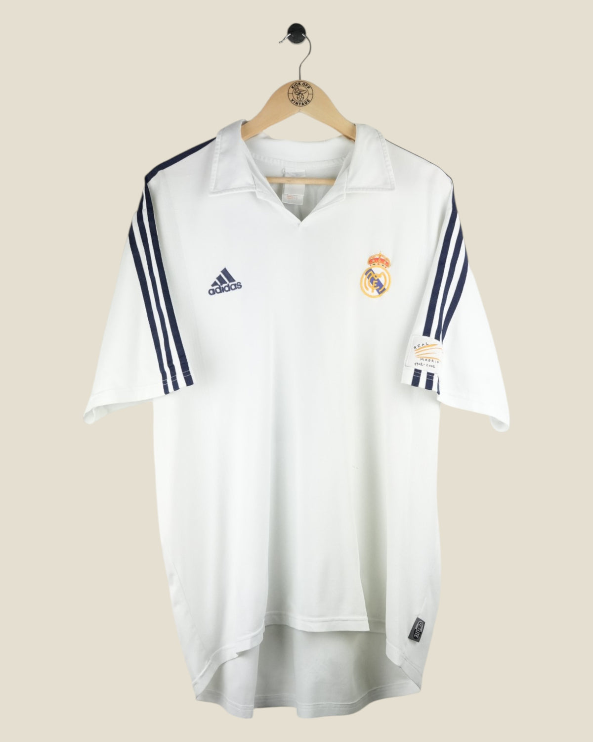 REAL MADRID 2001/02 RONALDO CENTENARY HOME SHIRT (XL) ADIDAS
