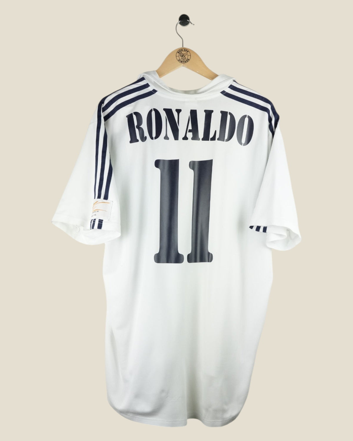 REAL MADRID 2001/02 RONALDO CENTENARY HOME SHIRT (XL) ADIDAS