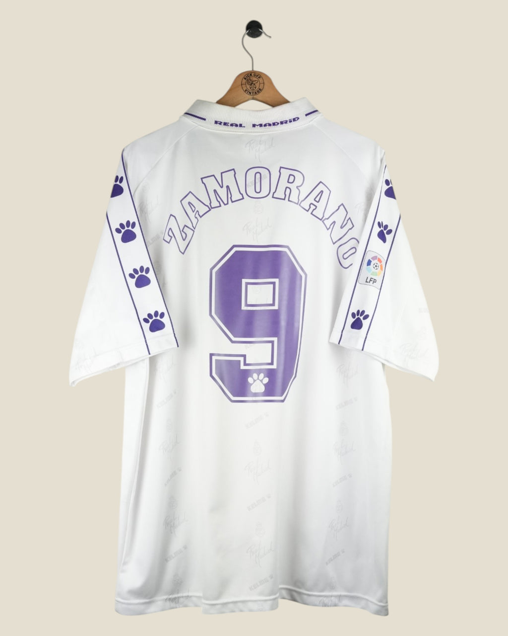 REAL MADRID 1994/96 ZAMORANO HOME SHIRT (XL) KELME