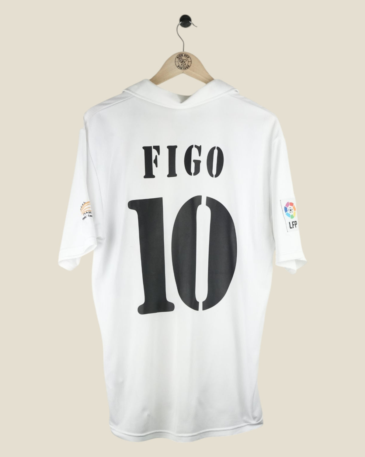 REAL MADRID 2002/03 FIGO HOME SHIRT (L) ADIDAS