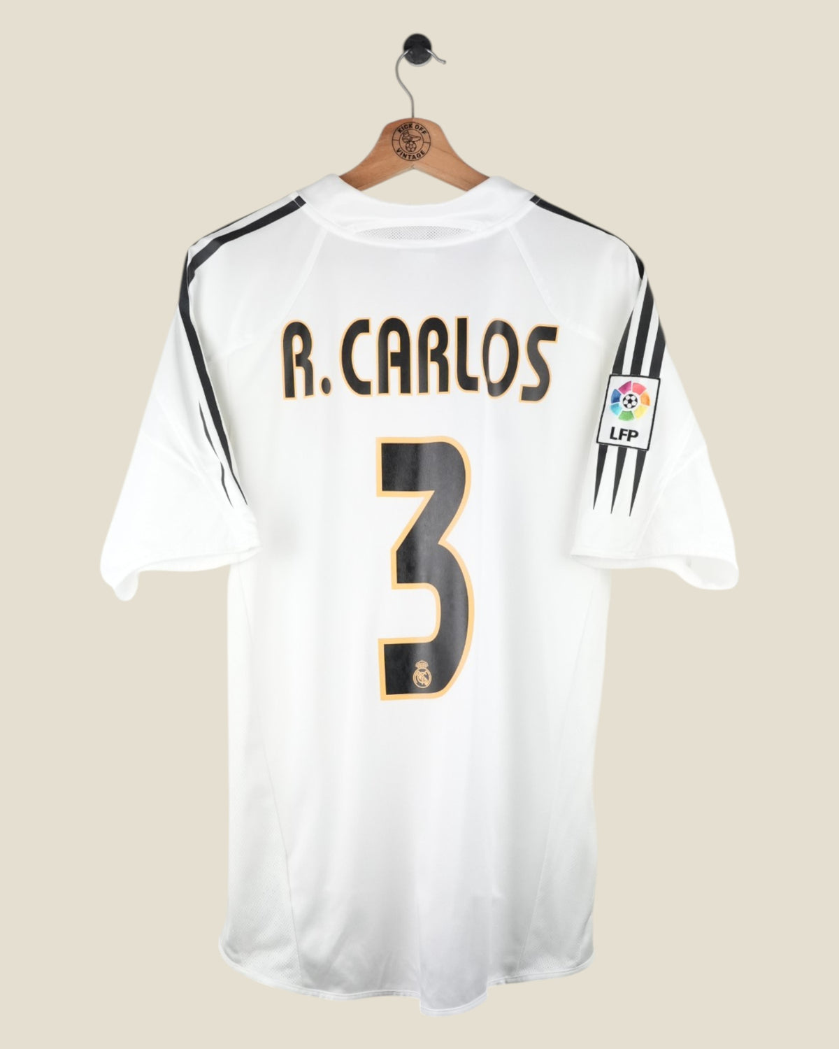 REAL MADRID 2004/05 CARLOS HOME SHIRT (M) ADIDAS