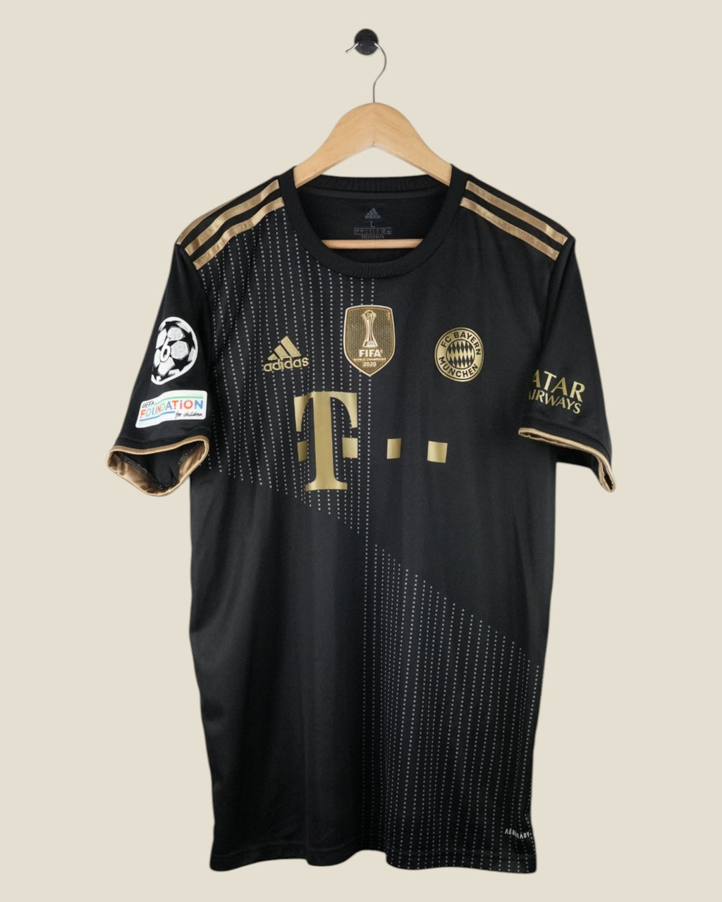 BAYERN MUNICH 2021/22 LEWANDOWSKI UCL AWAY SHIRT (L) ADIDAS