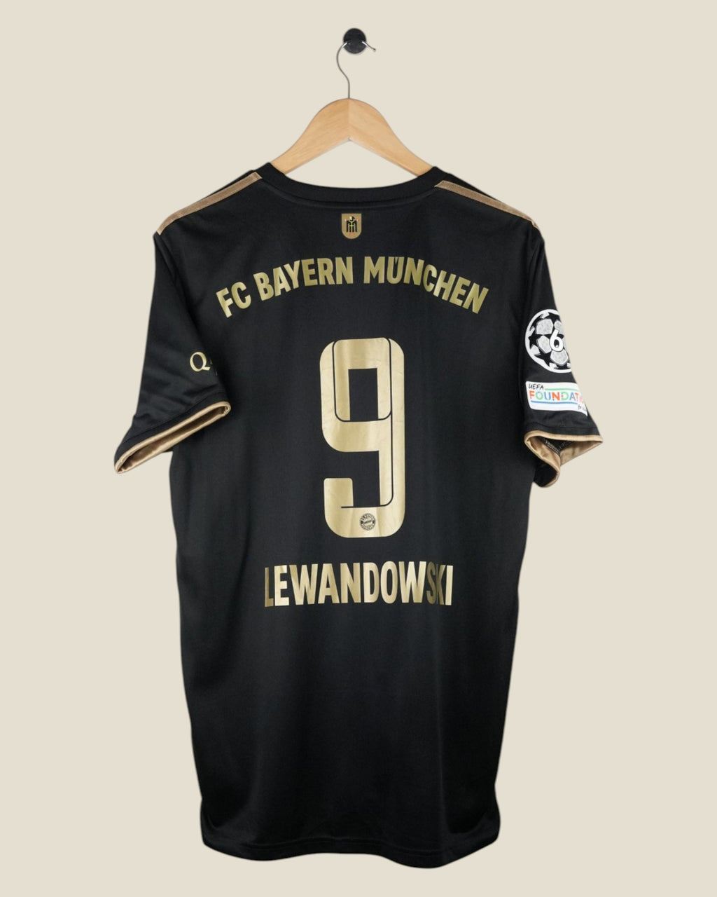 BAYERN MUNICH 2021/22 LEWANDOWSKI UCL AWAY SHIRT (L) ADIDAS