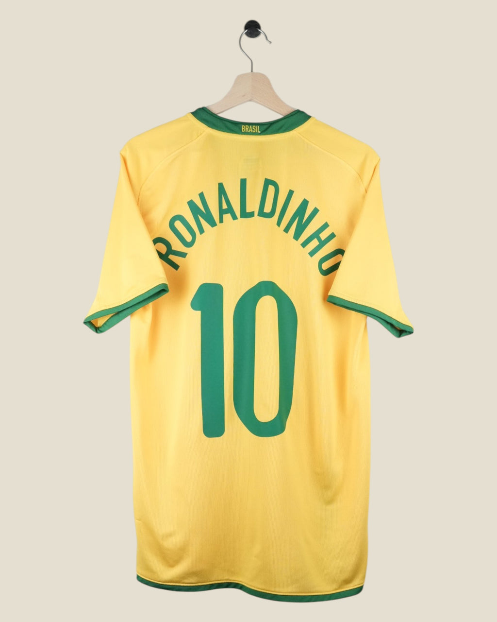 BRAZIL 2008 RONALDINHO HOME SHIRT (M) NIKE