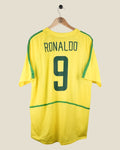 BRAZIL 2002 RONALDO HOME SHIRT (M) NIKE