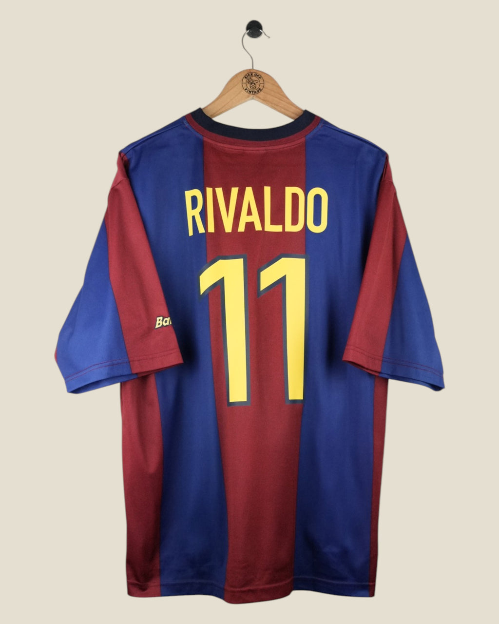 BARCELONA 1998/99 RIVALDO HOME SHIRT (XL) NIKE