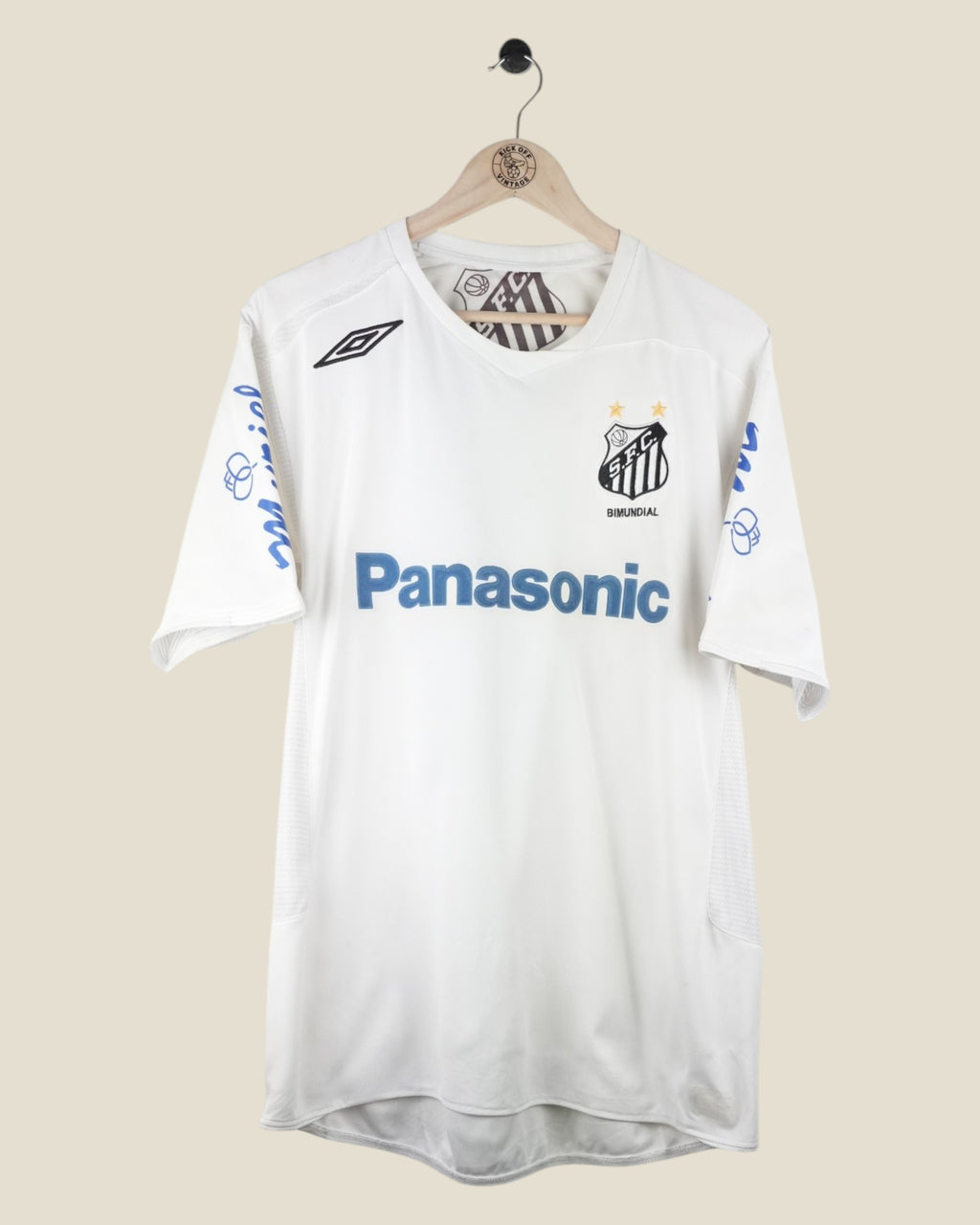 SANTOS 2005/06 ZE ROBERTO HOME SHIRT (M) UMBRO