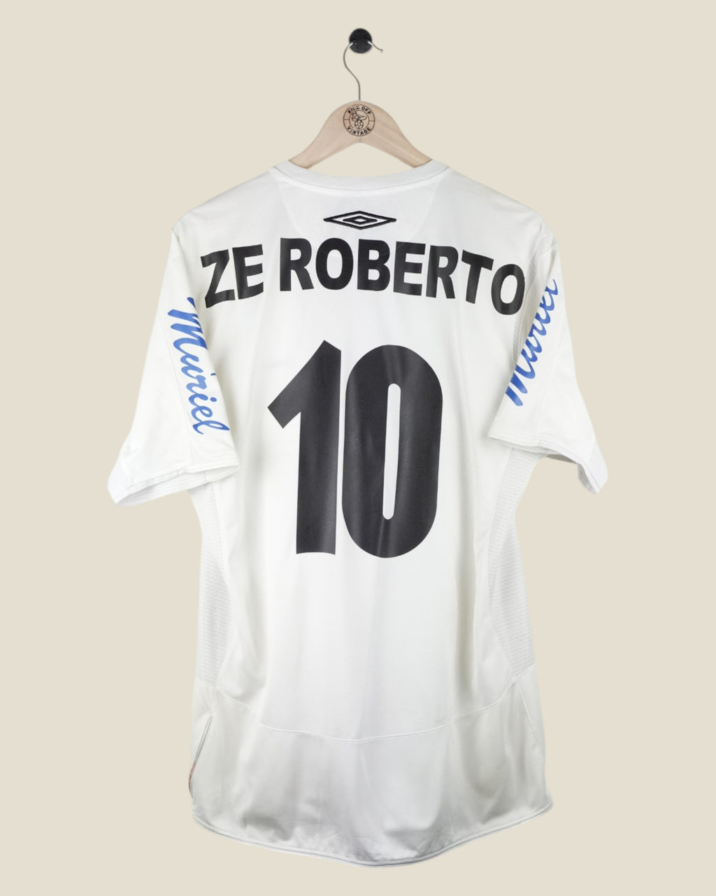 SANTOS 2005/06 ZE ROBERTO HOME SHIRT (M) UMBRO
