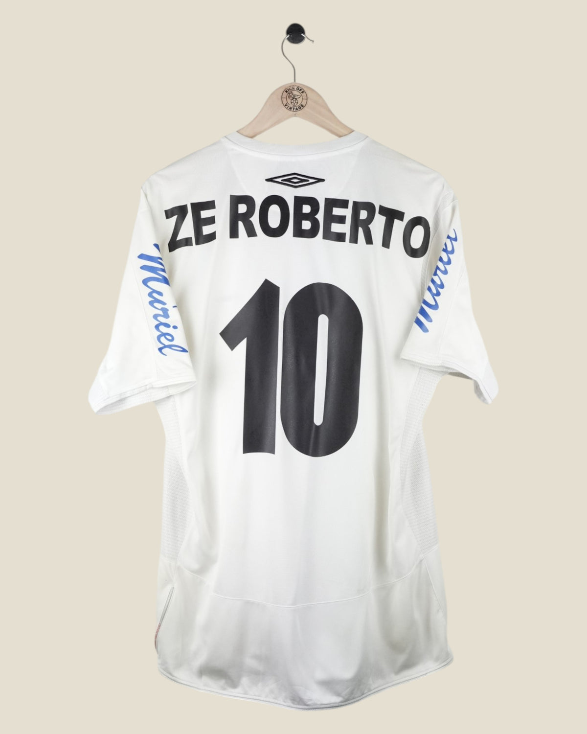 SANTOS 2005/06 ZE ROBERTO HOME SHIRT (M) UMBRO