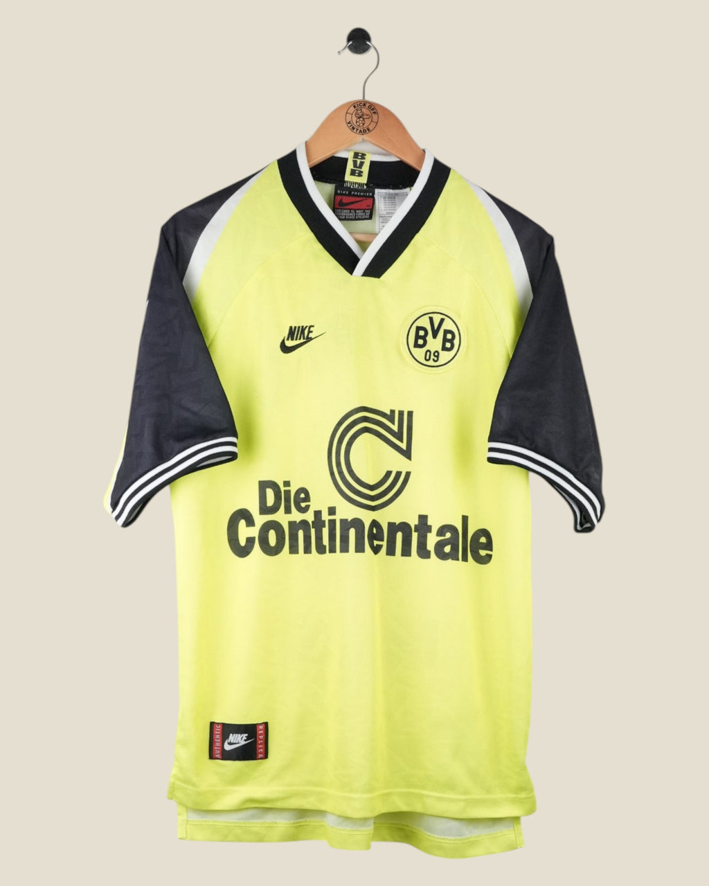 BORUSSIA DORTMUND 1995/96 MOLLER HOME SHIRT (M) NIKE
