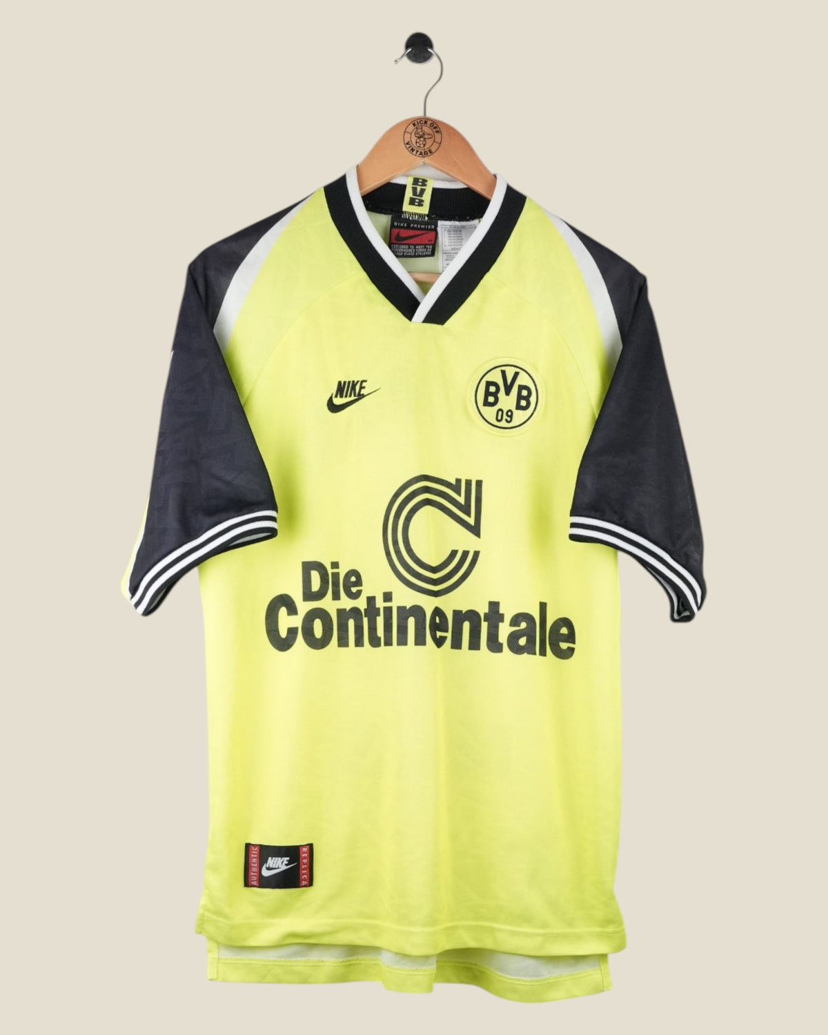 BORUSSIA DORTMUND 1995/96 MOLLER HOME SHIRT (M) NIKE