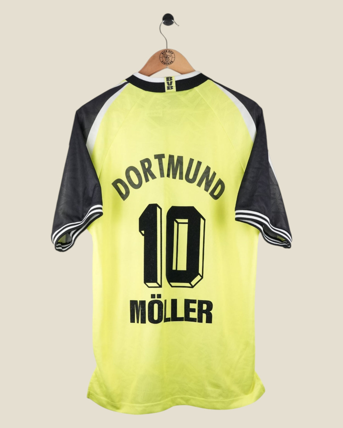 BORUSSIA DORTMUND 1995/96 MOLLER HOME SHIRT (M) NIKE
