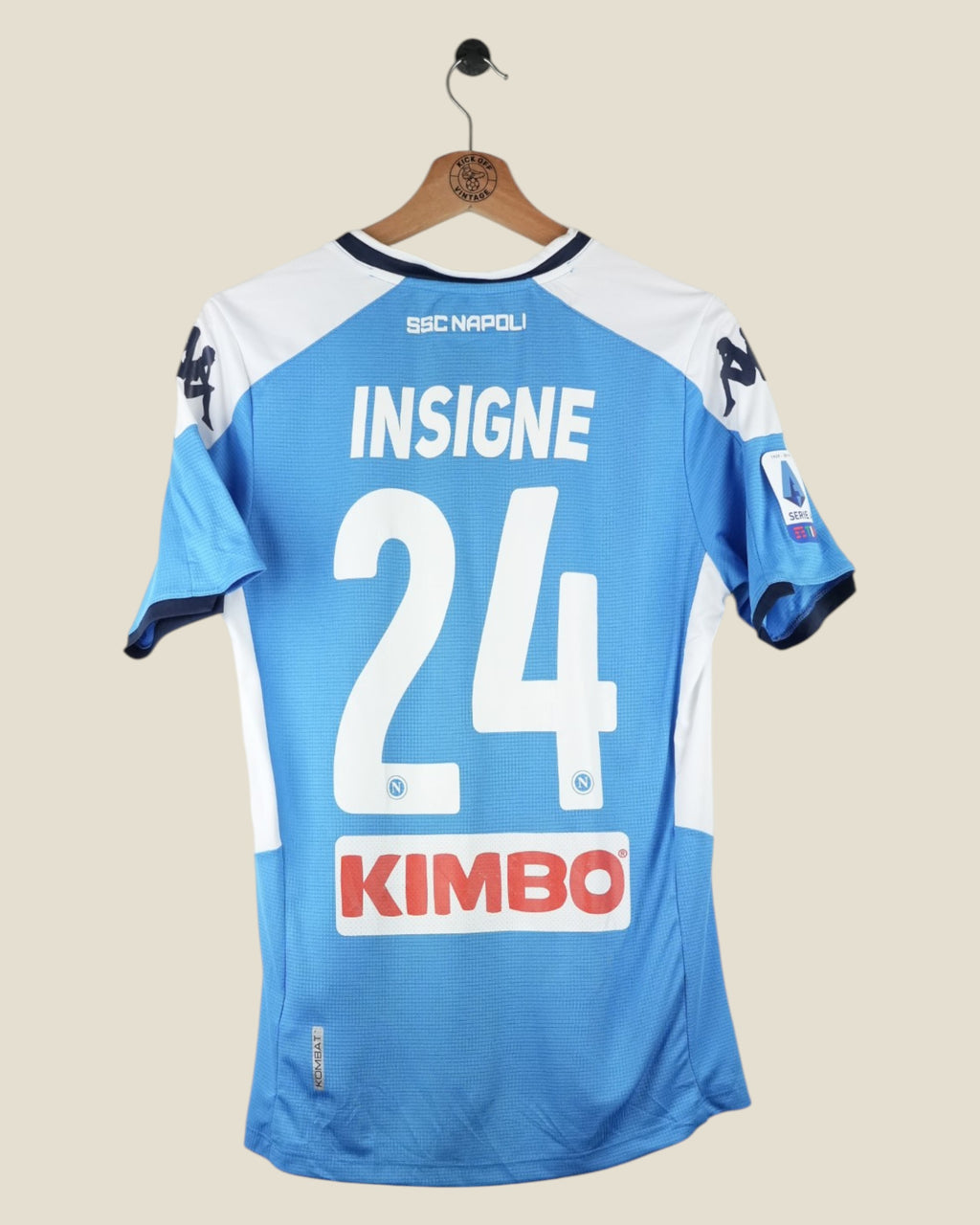 NAPOLI 2019/20 INSIGNE HOME SHIRT (L) KAPPA