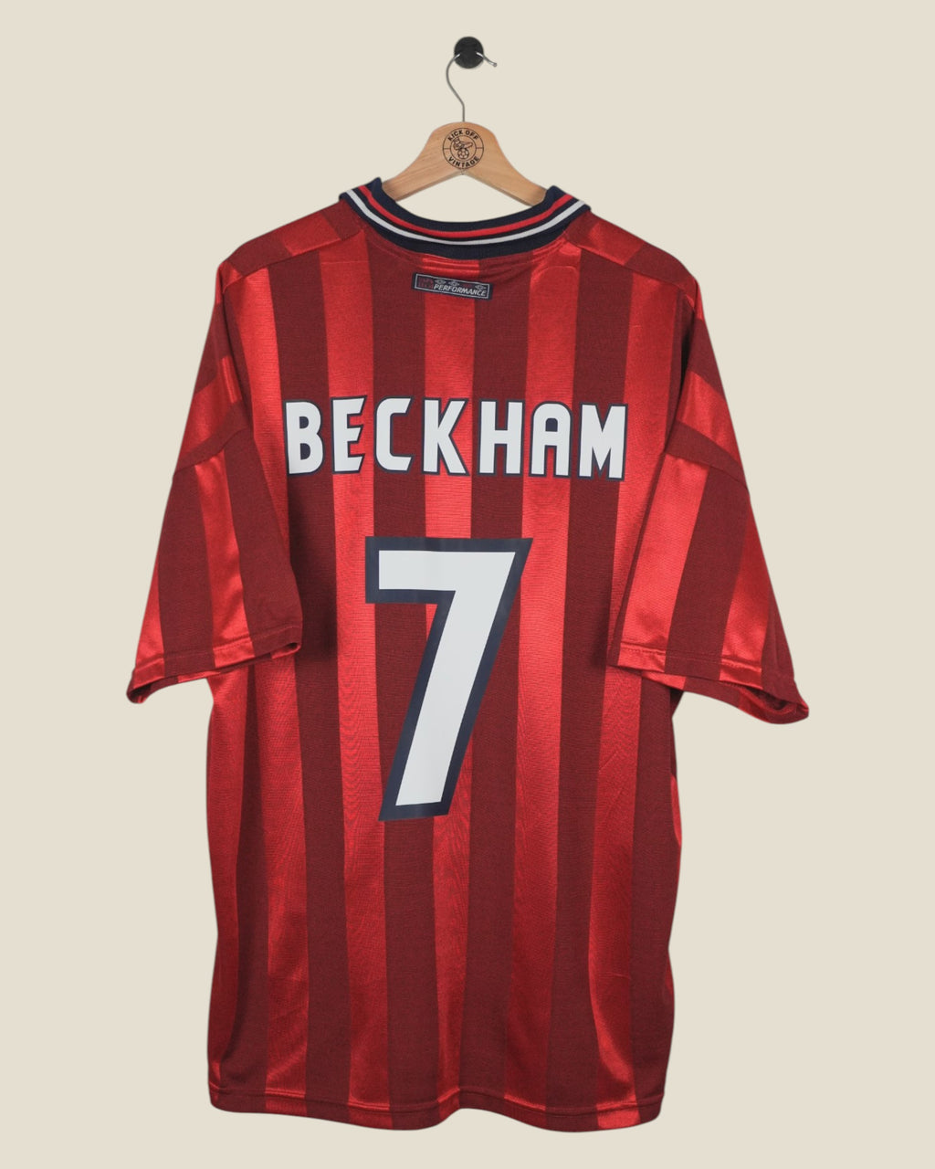 ENGLAND 1998 BECKHAM AWAY SHIRT (XXL) UMBRO