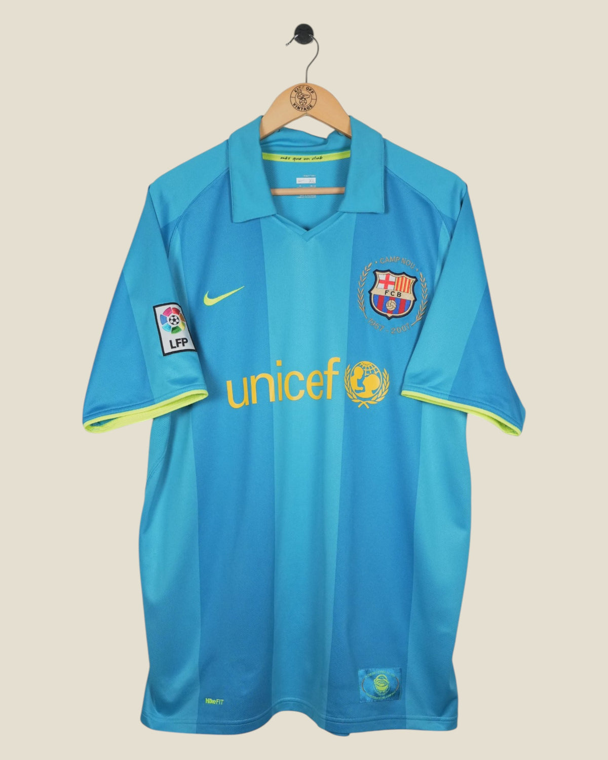 BARCELONA 2007/08 RONALDINHO AWAY SHIRT (XL) NIKE