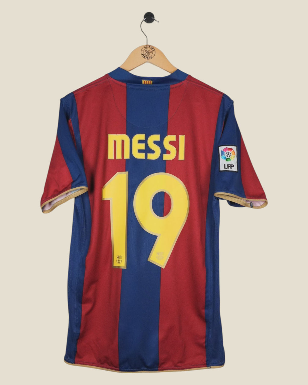 BARCELONA 2007/08 MESSI HOME SHIRT (M) NIKE