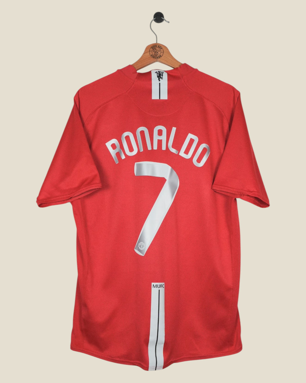 MANCHESTER UNITED 2007/08 RONALDO HOME SHIRT (L) NIKE
