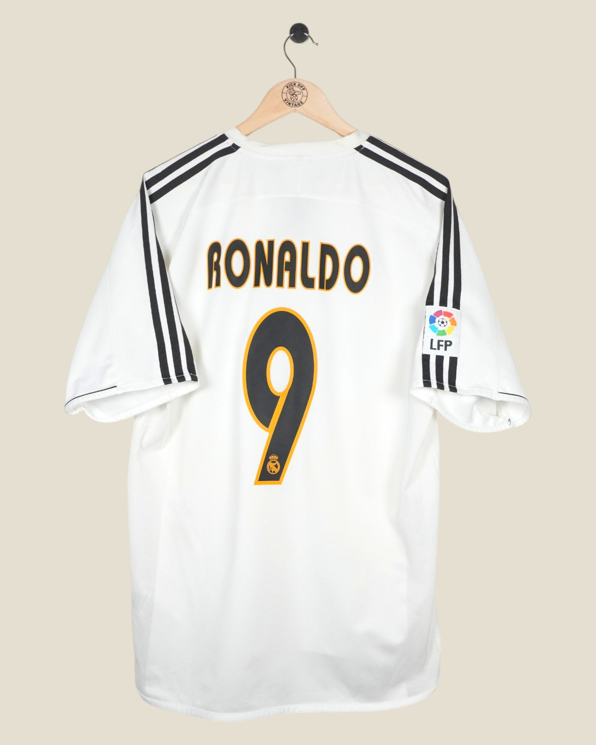 REAL MADRID 2003/04 RONALDO HOME SHIRT (L) ADIDAS