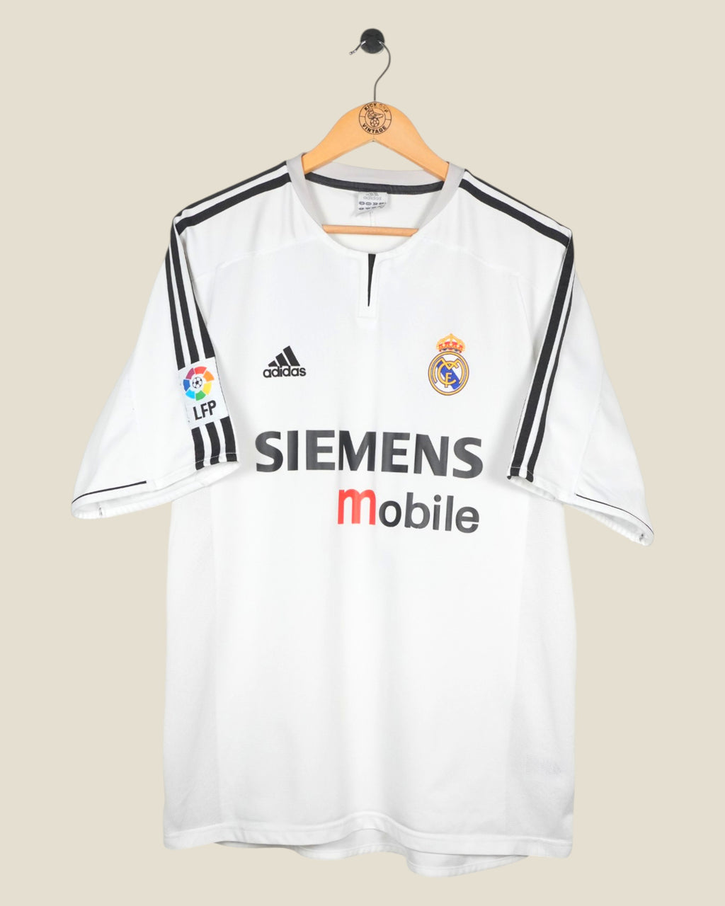 REAL MADRID 2003/04 BECKHAM HOME SHIRT (L) ADIDAS