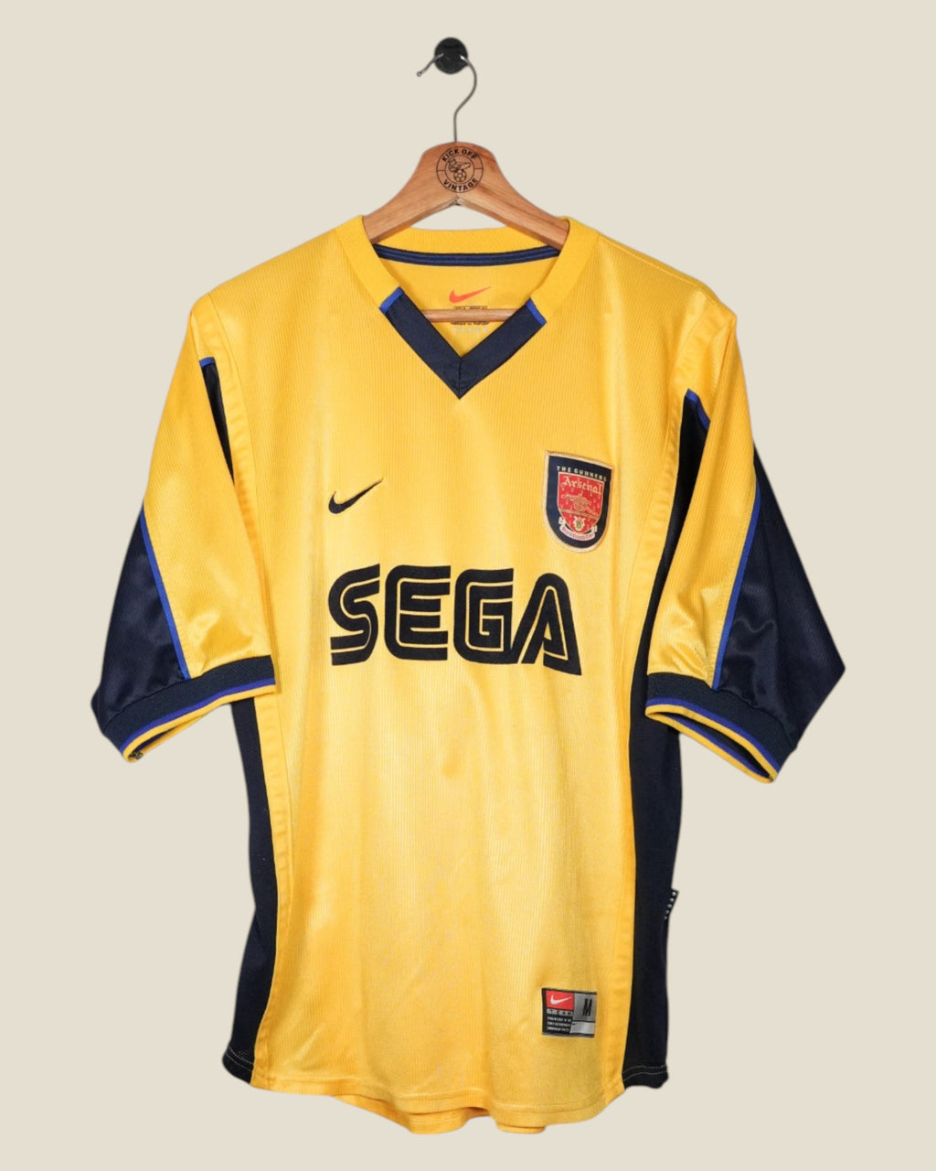 ARSENAL 1999/01 BERGKAMP AWAY SHIRT (M) NIKE