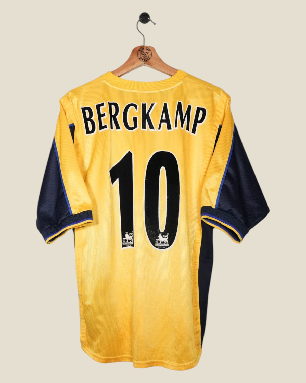 ARSENAL 1999/01 BERGKAMP AWAY SHIRT (M) NIKE