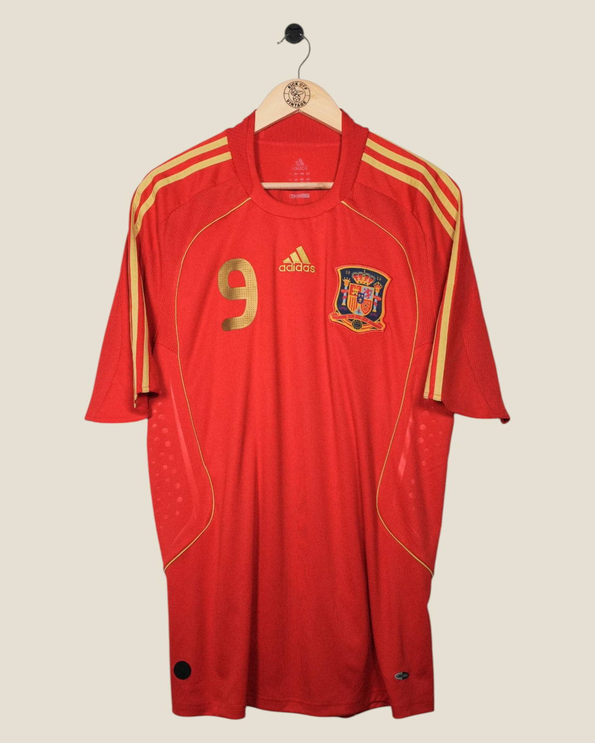 SPAIN 2008 TORRES HOME SHIRT (L) ADIDAS