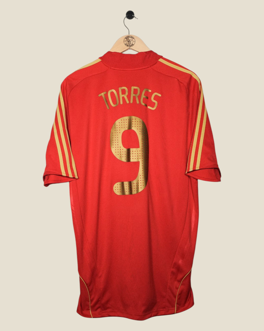 SPAIN 2008 TORRES HOME SHIRT (L) ADIDAS