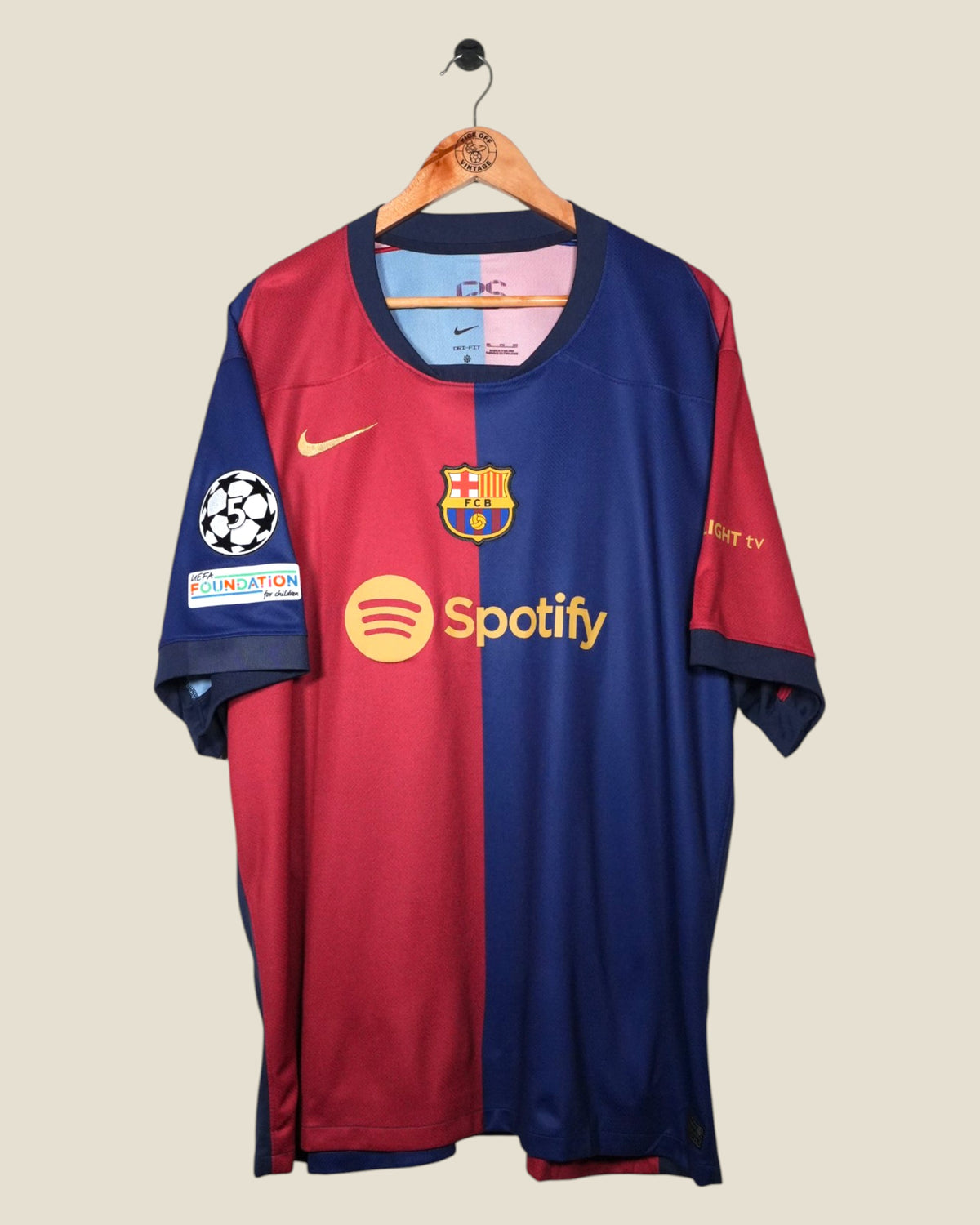 BARCELONA 2024/25 LAMINE YAMAL UCL HOME SHIRT (3XL) NIKE