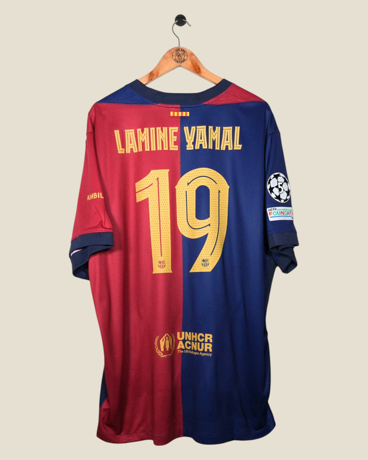 BARCELONA 2024/25 LAMINE YAMAL UCL HOME SHIRT (3XL) NIKE