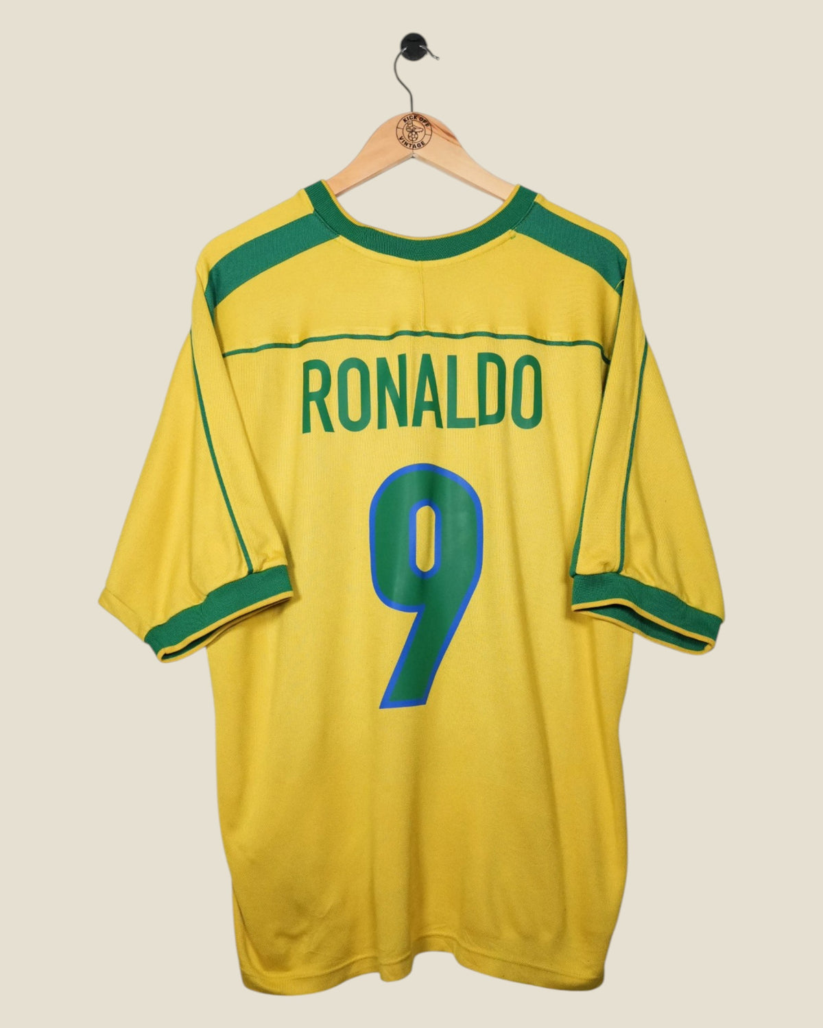 BRAZIL 1998 RONALDO HOME SHIRT (XL) NIKE