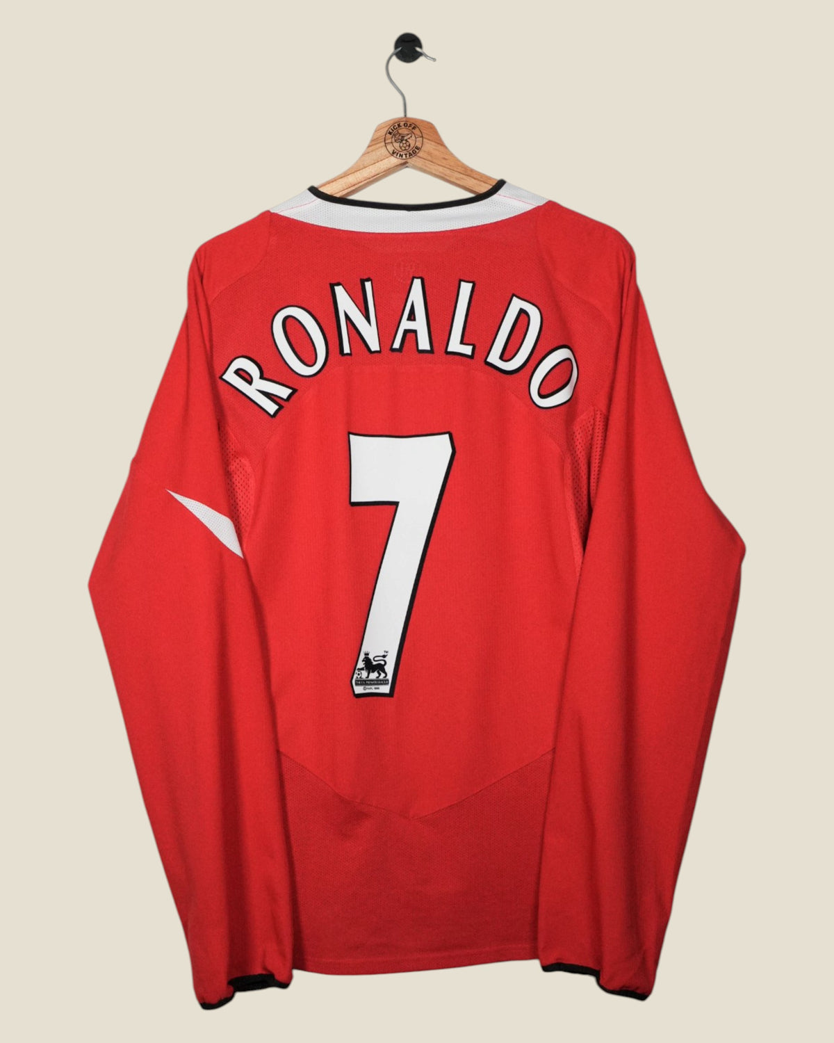 MANCHESTER UNITED 2004/06 RONALDO HOME SHIRT L/S (L) NIKE