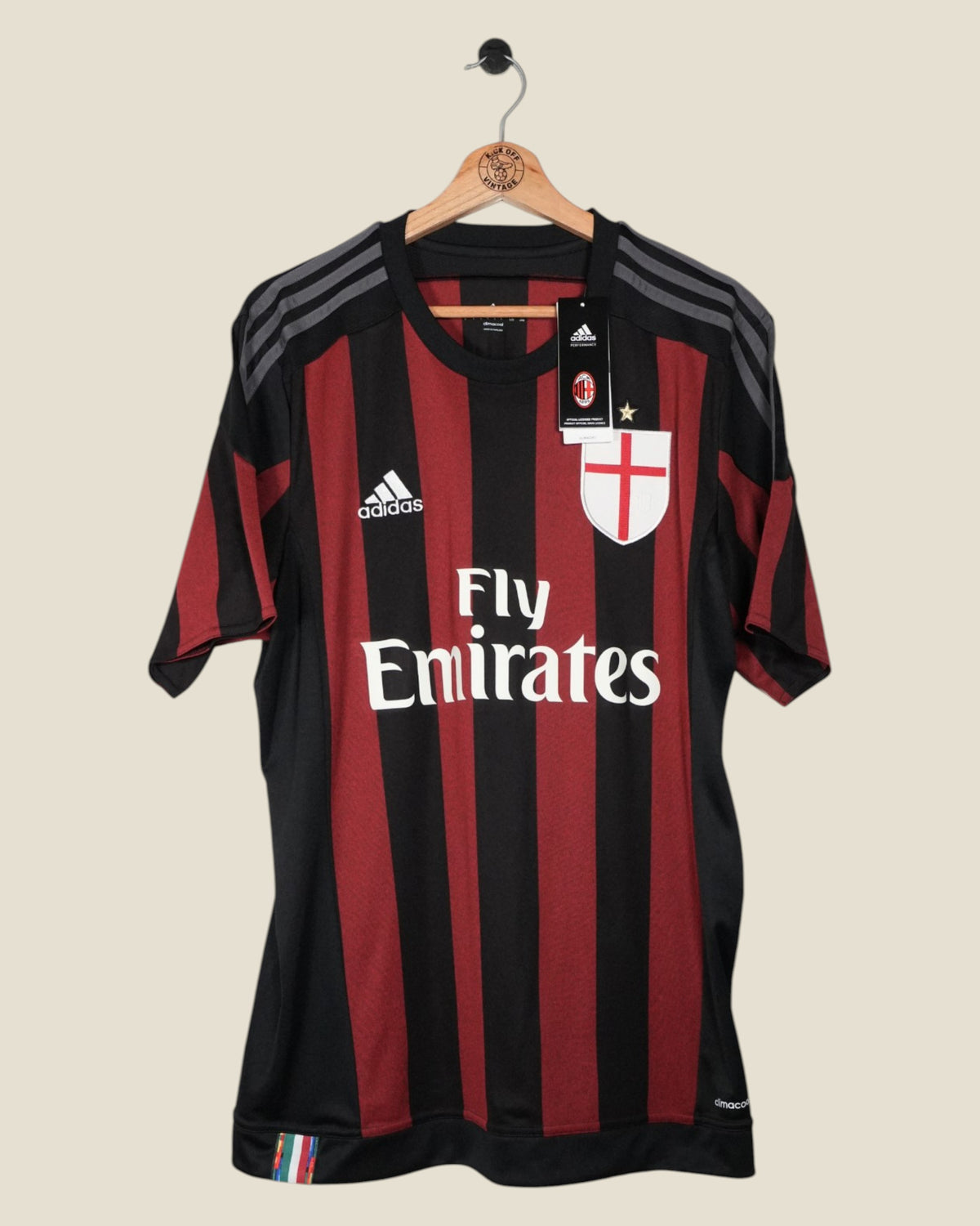 AC MILAN 2015/16 BALOTELLI HOME BNWT (L) ADIDAS