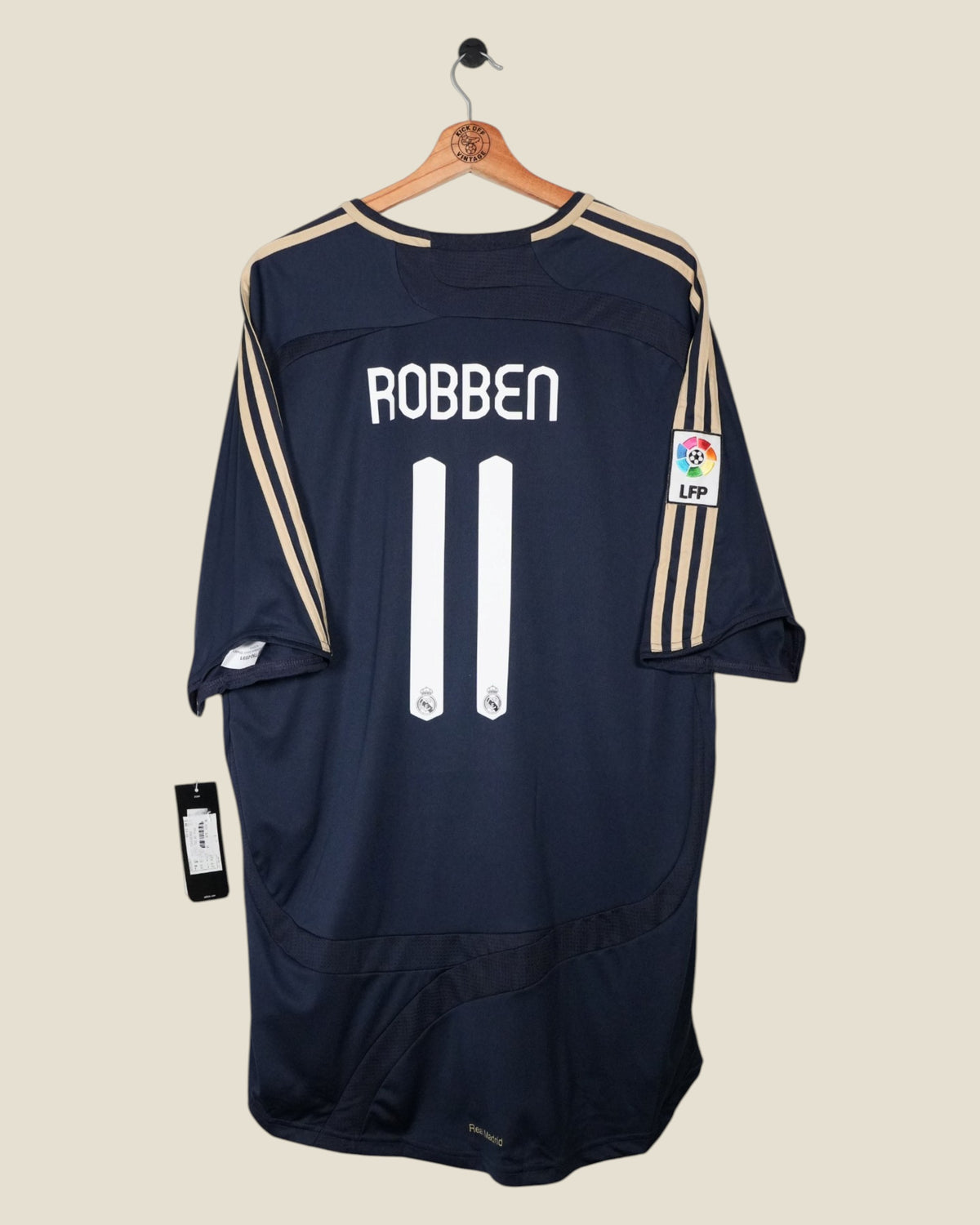 REAL MADRID 2007/08 ROBBEN AWAY BNWT (XXL) ADIDAS