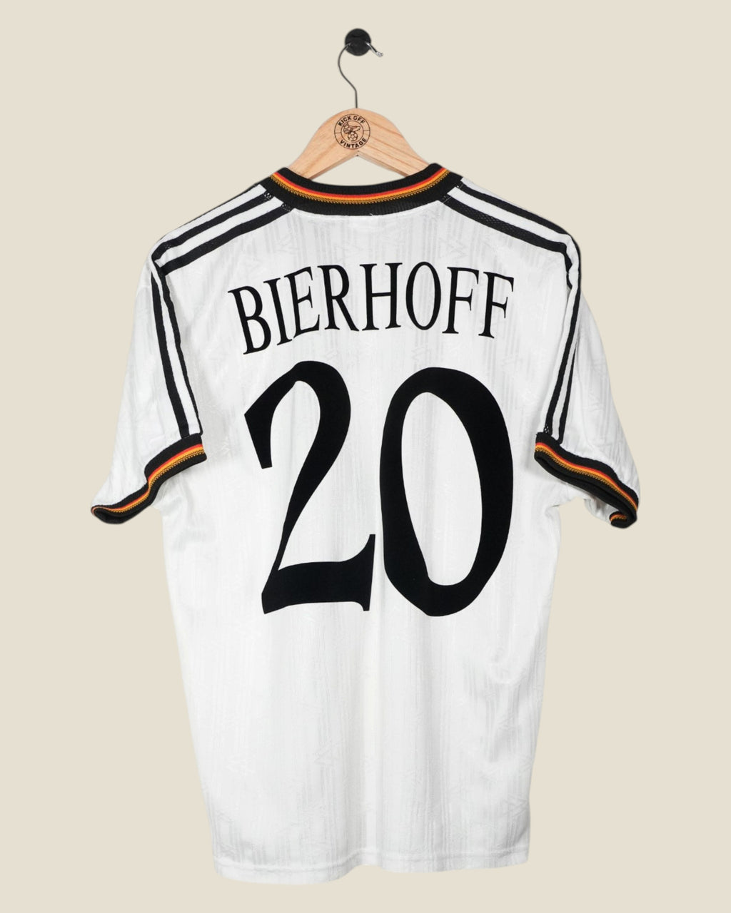 GERMANY 1996 BIERHOFF HOME SHIRT (M) ADIDAS