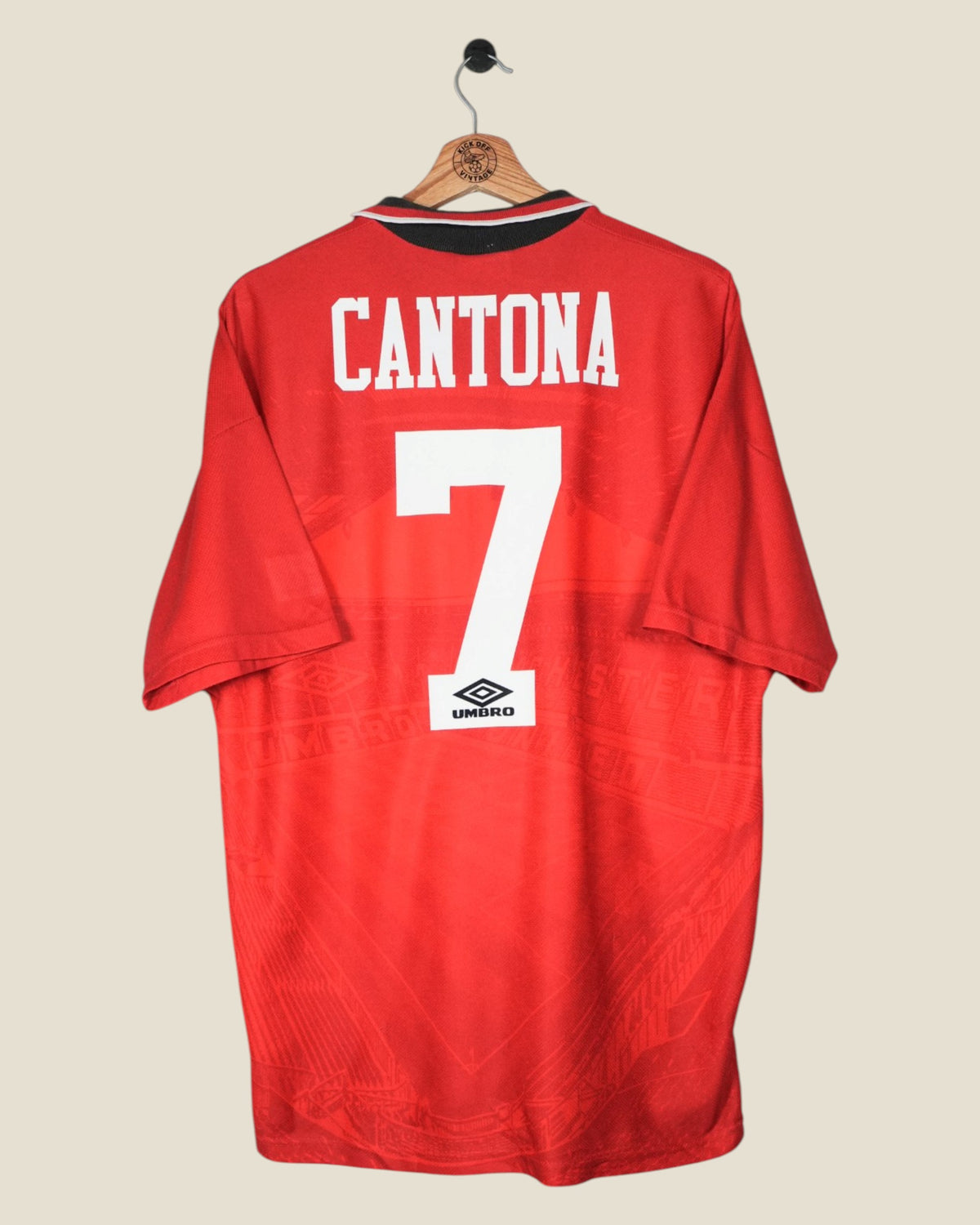 MANCHESTER UNITED 1994/96 CANTONA HOME SHIRT (L) UMBRO