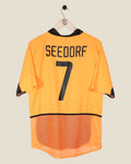NETHERLANDS 2002 SEEDORF HOME PLAYER ISSUE SHIRT (M) NIKE
