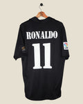 REAL MADRID 2002/03 RONALDO AWAY SHIRT (M) ADIDAS