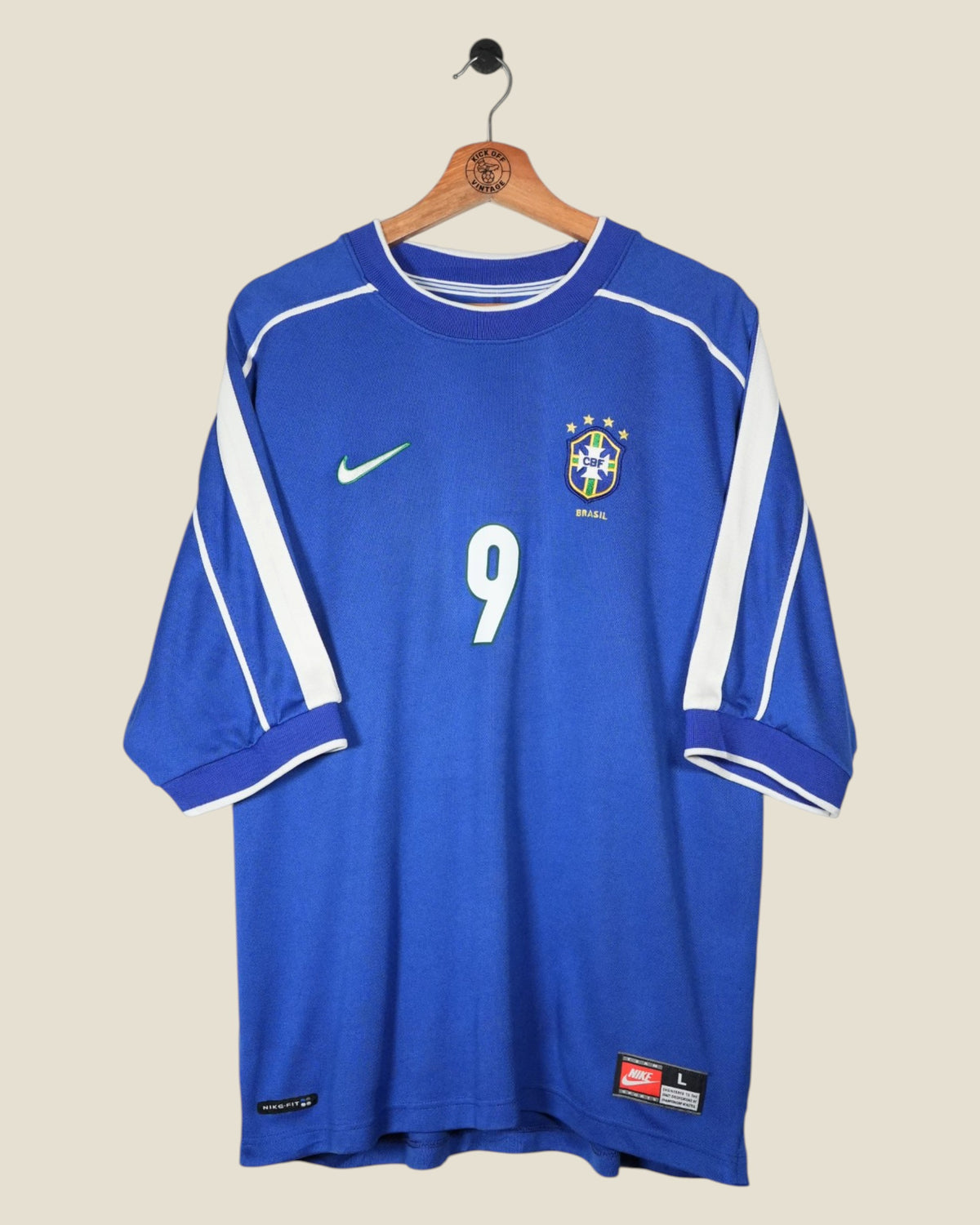 BRAZIL 1998 RONALDO AWAY SHIRT (L) NIKE