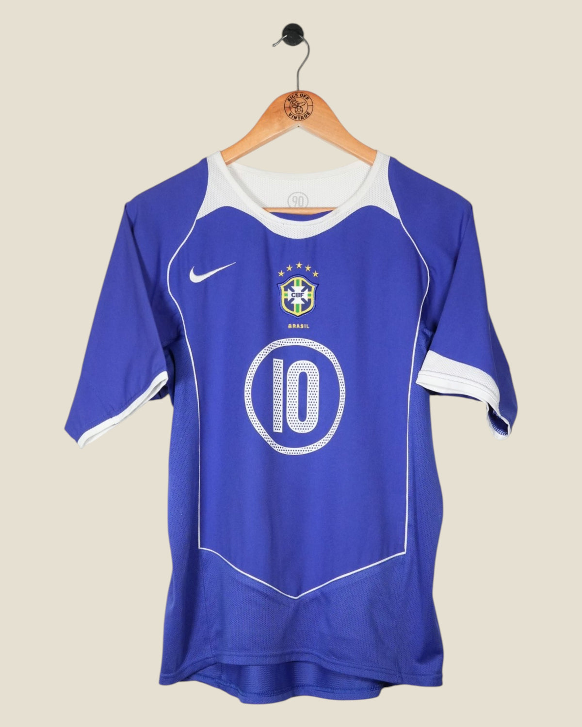 BRAZIL 2004 RONALDINHO AWAY SHIRT (M) NIKE