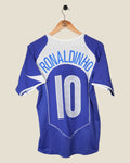 BRAZIL 2004 RONALDINHO AWAY SHIRT (M) NIKE